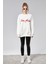 Fancy Kadın Nakışlı Sweat Ekru 2