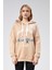 Fancy Kadın Kapşonlu Sweat Bejj 1
