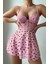 Pembe Kalp Desenli Pinterest Gecelik 1