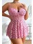 Pembe Kalp Desenli Pinterest Gecelik 2