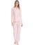 Kadın Pembe Yuvarlak Yaka Pijama Takımı 17108 1