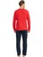 Erkek Kırmızı Yuvarlak Yaka Pijama Takımı 18828 3