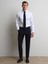 Lacivert Düz Dokuma Slim Fit Klasik Yün Karışımlı Pantolon 2