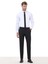 Siyah Düz Dokuma Slim Fit Klasik Yün Karışımlı Pantolon 2