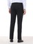 Siyah Düz Dokuma Slim Fit Klasik Yün Karışımlı Pantolon 4
