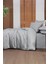 Plana Gri %100 Pamuk Mood Comfort Çift Kişilik Nevresim Takımı 2