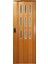 Meşe Renkli 3 Sıra Camlı 12 mm - En 72 cm Akordiyon Kapı 1