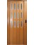 Meşe Renkli 3 Sıra Camlı 12 mm - En 87 cm Akordiyon Kapı 1
