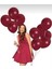 Bordo Renk Lateks Balon 10 Lu 2