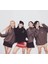 Kpop Born Pink Antrasit Kapüşonlu Sweatshirt 3