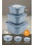 3'lü Kapağıyla Birlikte Mikrodalgaya Uyumlu Saklama Kabı Set 1X600 1X1100 1X1800 1
