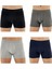 E031 Erkek Likralı Boxer Külot 1gri-1k.gri-1lacivert-1siyah Xxl- 4'lü Paket 1