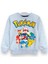 Erkek Çocuk Pokemon Pikaçu Çizgi Film Karakterli Hafif Şardonlu Sweatshirt-Eşofman Takımı 3