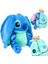 Stitch Peluş Oyuncak Fermuarlı Sürpriz Peluş Hediyelik Uyku Arkadaşı Stich Peluş Oyuncak 50CM 1