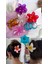 6 Renk Lotus Çiçekli Mandal Toka Renkli Çiçek Model Toka 6 Adet (9 Cm) 1