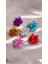 6 Renk Lotus Çiçekli Mandal Toka Renkli Çiçek Model Toka 6 Adet (9 Cm) 5