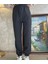 Modal Karışımlı Füme Renk Lastikli Jogger Pantolon - Rahat ve Şık Kadın Jogger 1