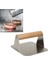 Kare Smash Burger Presi,12 cm ,3 mm 304 Paslanmaz Çelik Burger Presi, Ahşap Saplı , Ağır Hizmet Burger Şutu, 1