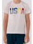 U.S. Polo Assn.. Erkek Çocuk Krem Bermuda Takım 4