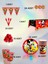 24 Kişilik Mickey Mouse Temalı Lüx Set - Doğum Günü Parti ve Eğlenceli Etkinlikler 1
