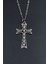 Kuru Kafalı Haç Düz Zincir Kolye 2