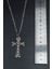 Kuru Kafalı Haç Düz Zincir Kolye 4