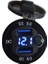 12V-24V DİJİTAL VOLTMETRE+ŞARJ CİHAZLI (USB X2) (3 A) (OFF-ON ANAHTARLIİ) (MAVİ IŞIK) (28 MM) 4