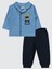 Erkek Bebek Pijama Takımı 6-18 Ay Açık Indigo 1