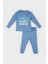 Erkek Bebek Pijama Takımı Fitilli Kaşkorse Dinazor Baskılı Uzun Kollu Üst Beli Lastikli Uzun Alt D9071A525SP 1