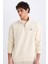 Comfort Regular Fit Rahat Kalıp Fermuarlı Dik Yaka Baskılı Sweatshirt C6132AX25SP 1