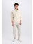 Comfort Regular Fit Rahat Kalıp Fermuarlı Dik Yaka Baskılı Sweatshirt C6132AX25SP 2
