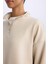 DeFacto Fit Standart Fit Yarım Fermuarlı Skuba Dalgıç Kumaş Sporcu Sweatshirt D7120AX25SP 5