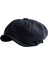 Retro Style Mens Newsboy Şapka Visor Sekizgen Şapka Kabin Kabuğu Tatil Için L -Boyutu Siyah (Yurt Dışından) 1