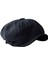 Retro Style Mens Newsboy Şapka Visor Sekizgen Şapka Kabin Kabuğu Tatil Için L -Boyutu Siyah (Yurt Dışından) 2