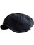 Retro Style Mens Newsboy Şapka Visor Sekizgen Şapka Kabin Kabuğu Tatil Için L -Boyutu Siyah (Yurt Dışından) 3