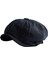 Retro Style Mens Newsboy Şapka Visor Sekizgen Şapka Kabin Kabuğu Tatil Için L -Boyutu Siyah (Yurt Dışından) 4