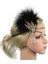 Vintage Bandı Tüylü Fascinator Kırmızı (Yurt Dışından) 2
