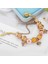 17CM Tarzı Altın Rengi8 Altın Kristal Aşk Kalp Charm Bilezikler ve Bilezikler Altın Rengi Kadınlar Için Güzel Bilezikler Mücevherat Pulseira Feminina (Yurt Dışından) 5