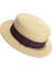 Doğal Buğday Saman Tekne Yünlü Şapka Top Flat Hat 56-58 Cm (Yurt Dışından) 1