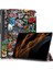 Deri Samsung Galaxy Tab S9 Ultra Sm X910 X916B Sm X918 Üç Katlı Stand Doodle Tablet Kılıfı (Yurt Dışından) 1