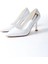 Kadın Fascino Beyaz Rugan Stiletto Topuklu Ayakkabı 3
