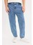 Relaxed Slouchy Fit Düz Paça Jean Yıkamalı Pantolon E5387ax25sp 1