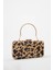 Leopar Desen Clutch Çanta - Kahverengi 1