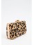 Leopar Desen Clutch Çanta - Kahverengi 2