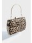 Leopar Desen Clutch El Çantası - Kahverengi 1