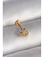 316L Çelik Gold Renk Zirkon Taşlı Kalp Model Tragus Piercing 1