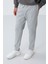 Gri Yüzeyi Dokulu Standart Fit Erkek Eşofman Alt - 82155 1