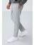 Gri Yüzeyi Dokulu Standart Fit Erkek Eşofman Alt - 82155 3