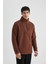 Regular Fit Dik Yaka Fermuarlı Pelüş Sweatshirt B6493AX24SP 5