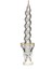 Yılbaşı 2li Twirl Glow Gümüş Şamdan Mum Seti (18 Cm) 2